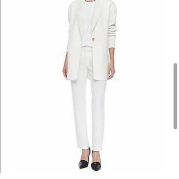 Vince Ivory Business Casual Tapered Pocketed Trouser Pants Size 6 - Picture 1 of 11